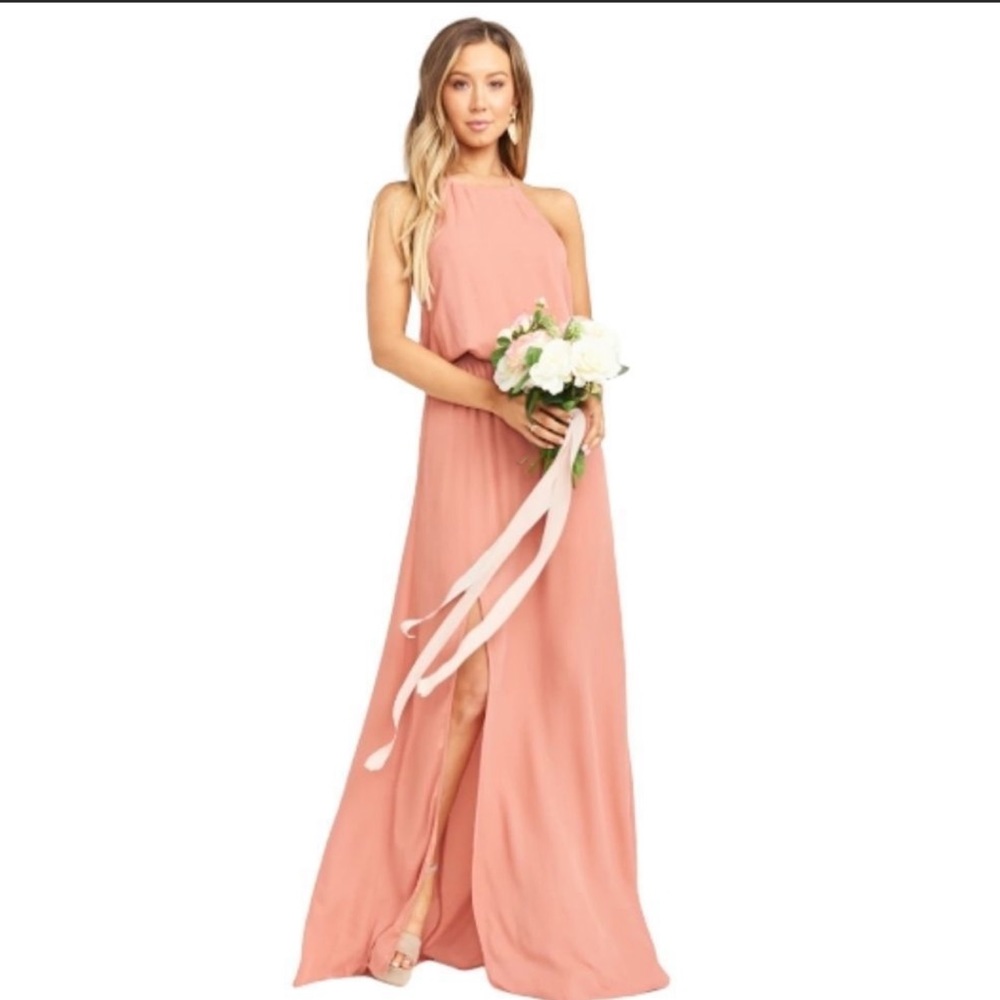 Show Me Your Mumu Heather halter bridesmaid dress